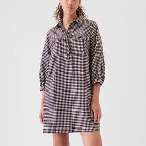 GAP Red & Blue Flannel Utility
Mini Shirtdress/NWT/L